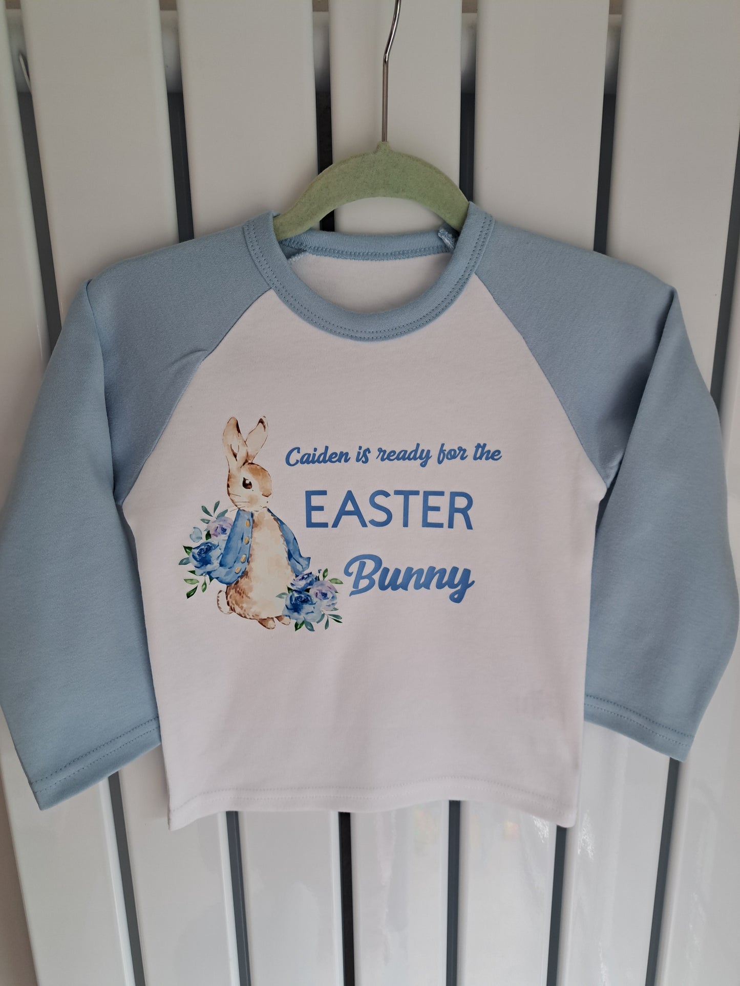 Kids Blue Personalised Easter Pjs