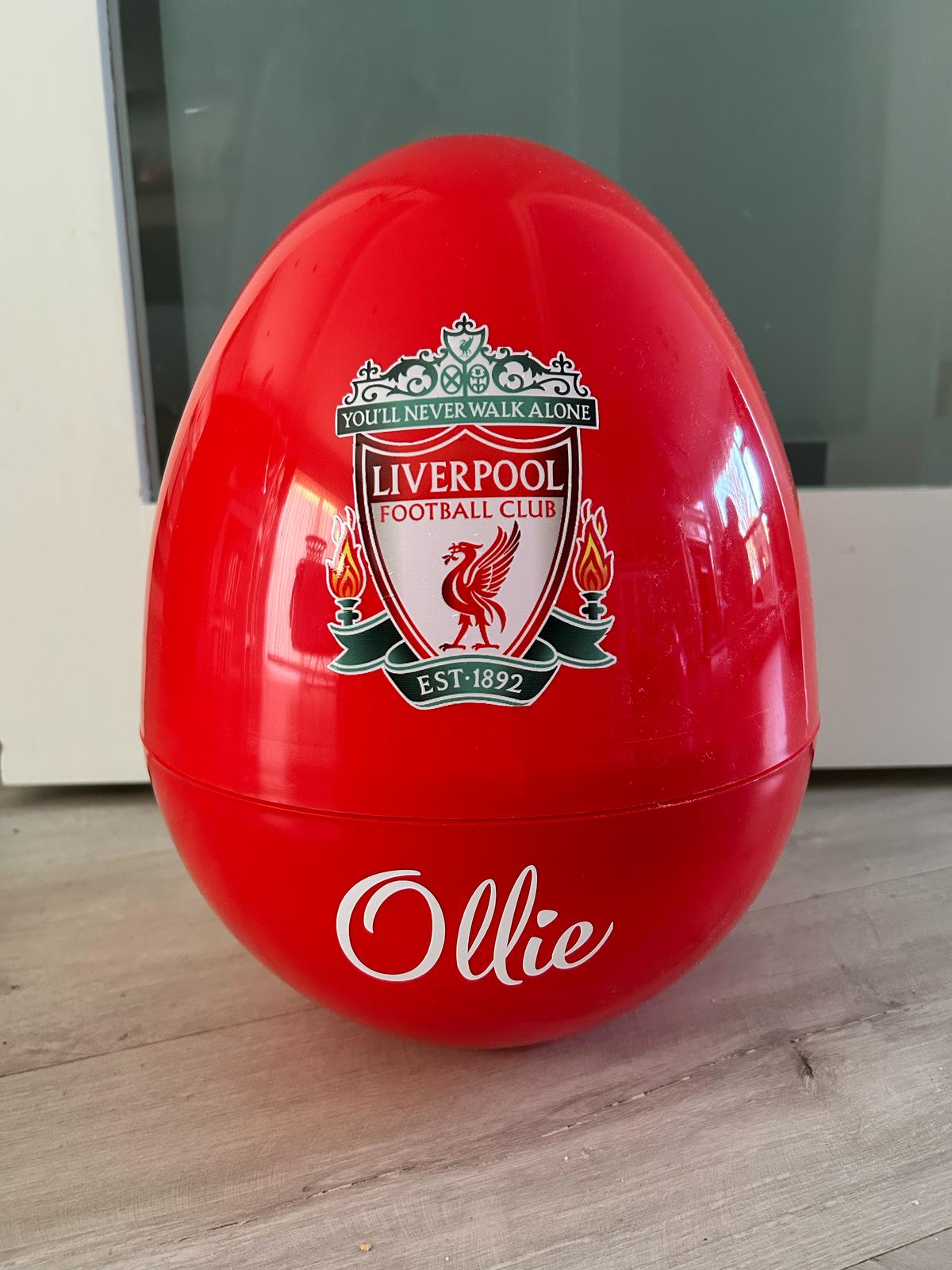 Jumbo Personalised Liverpool Football Easter Egg