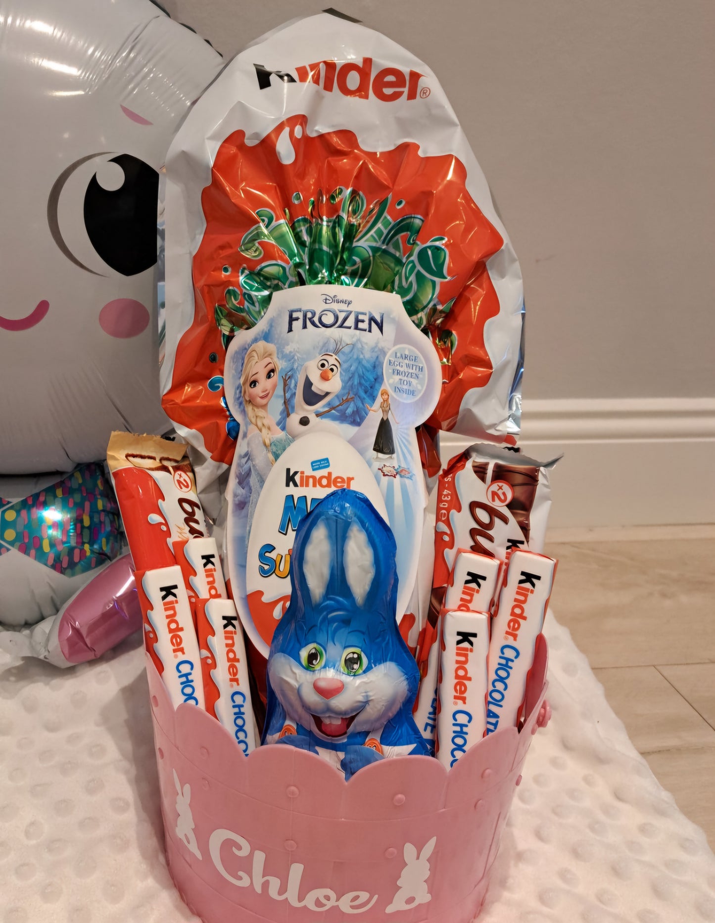Personalised Kinder Easter Hamper