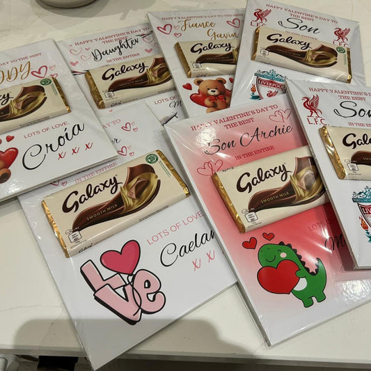 Father & Son A4 Galaxy Bar Valentine’s Card