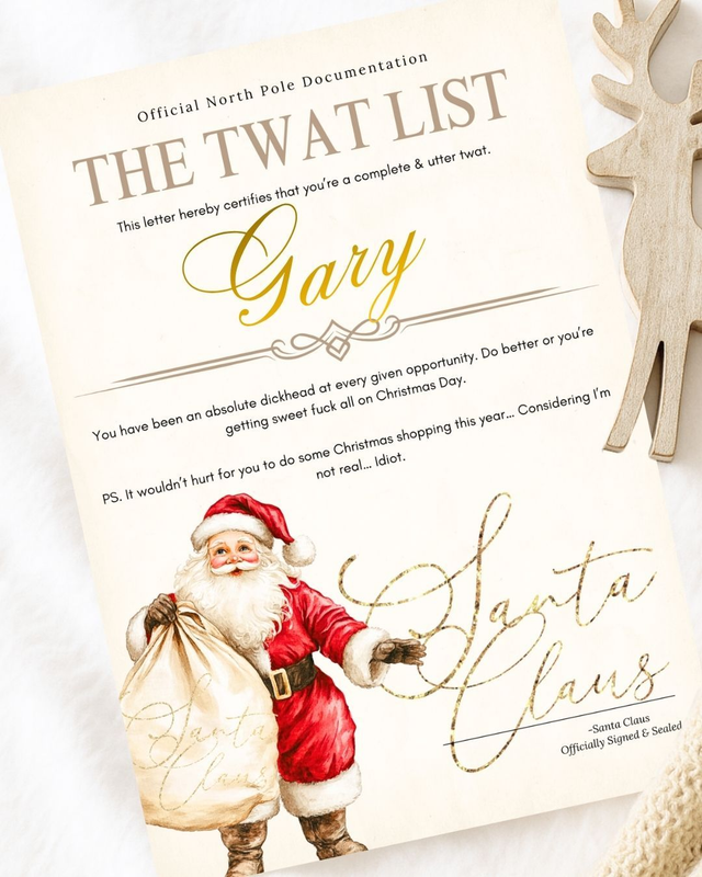 Funny Adult-Only Letters from Santa