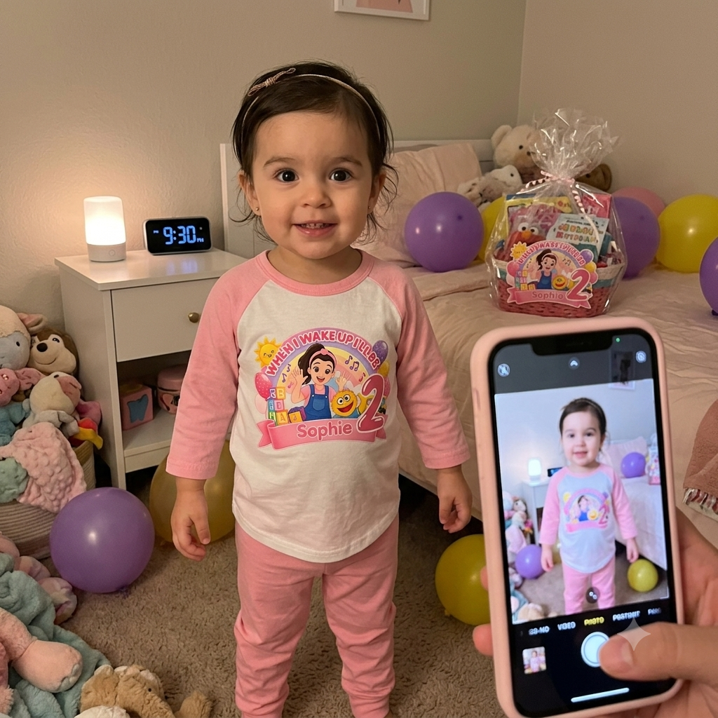 Ms. Rachel - When I Wake Up Personalised Birthday Pyjamas