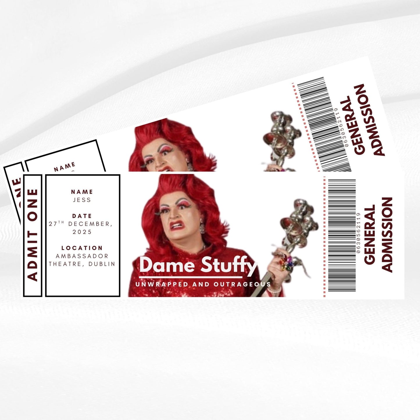 Personalised Event Ticket - Customised to suit any event