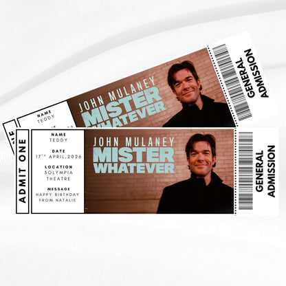 Personalised Event Ticket - Customised to suit any event