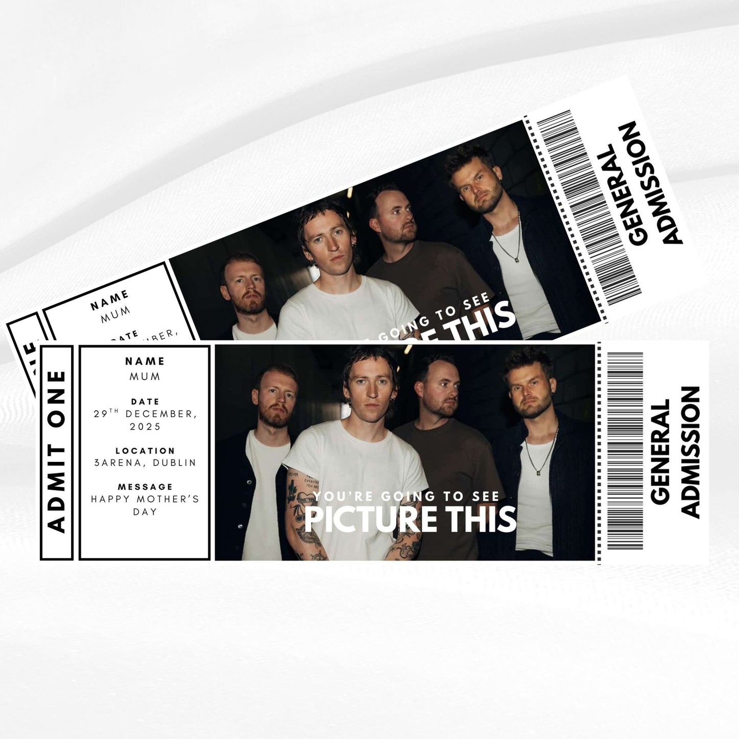 Personalised Event Ticket - Customised to suit any event