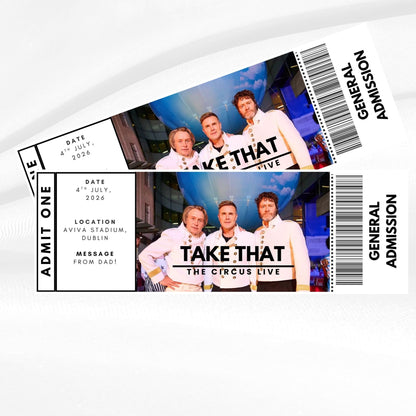 Personalised Event Ticket - Customised to suit any event