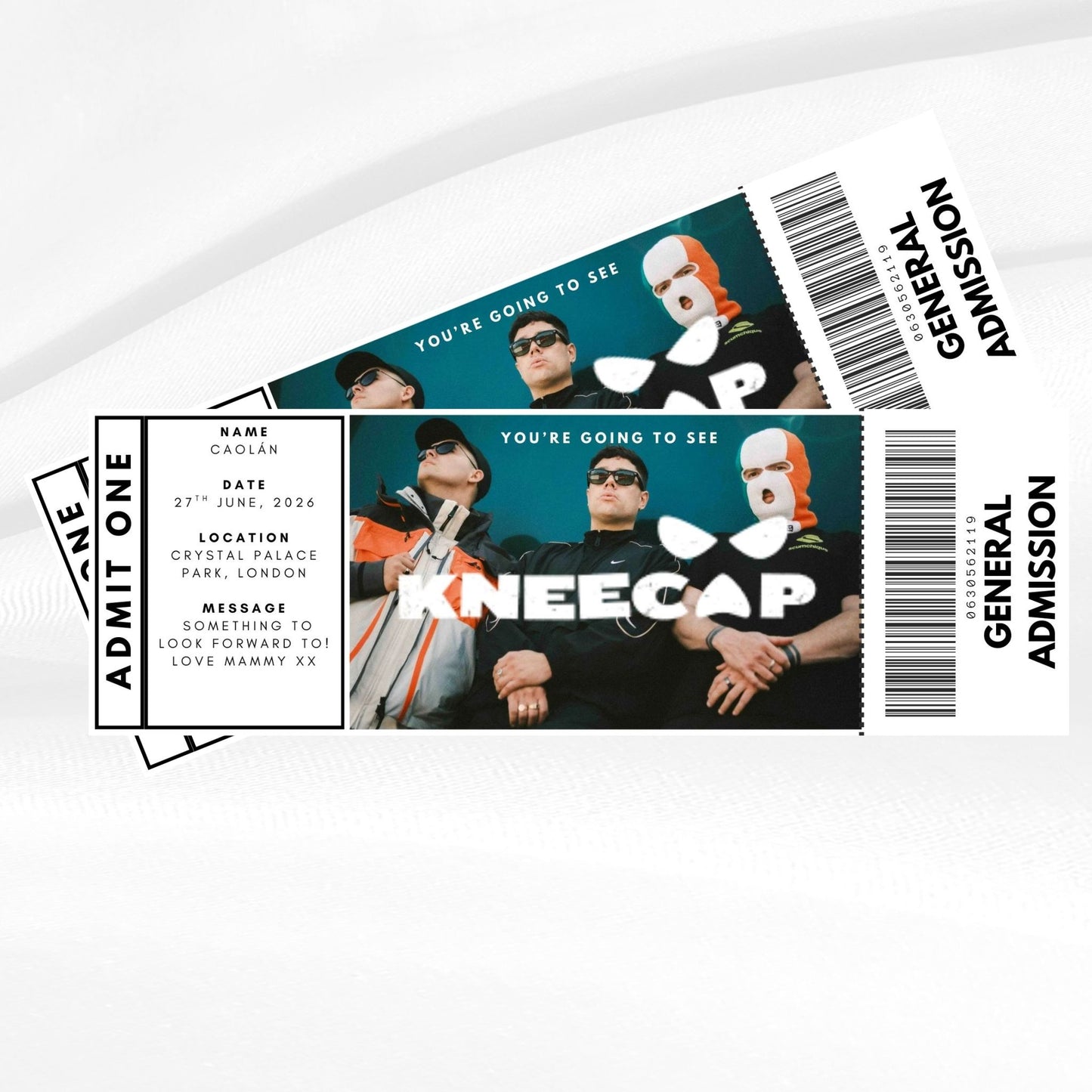 Personalised Event Ticket - Customised to suit any event