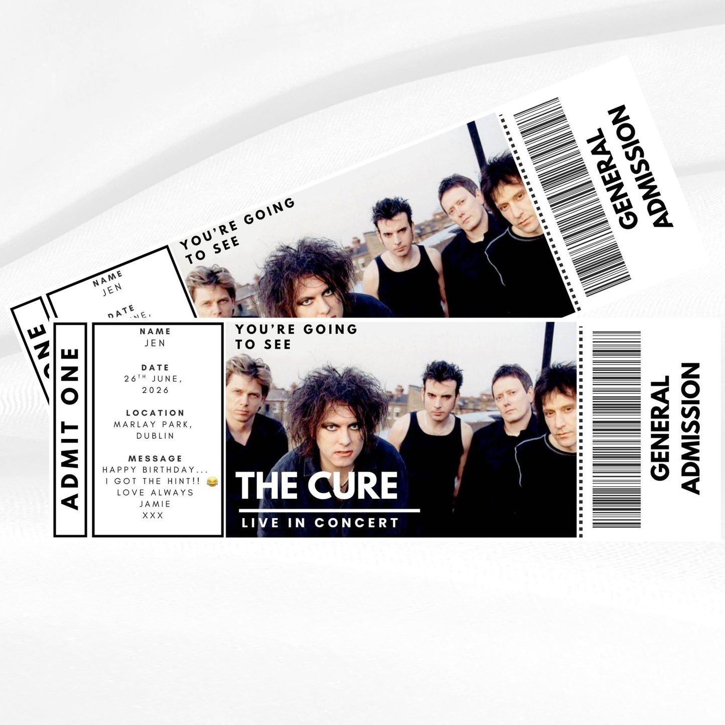Personalised Event Ticket - Customised to suit any event
