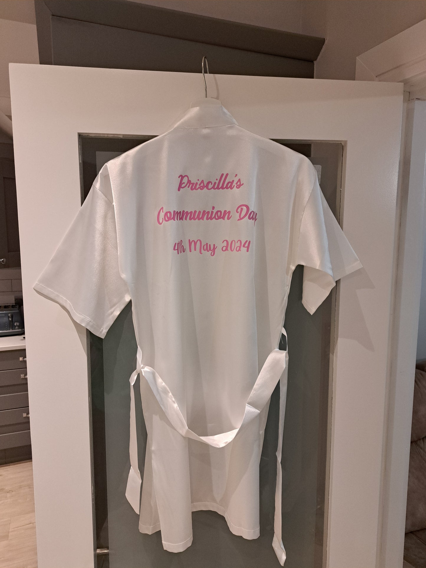 Girls Satin Robe - Communion/Confirmation