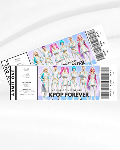 Personalised KPOP Concert Ticket - Custom Event Ticket