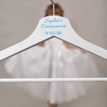 Personalised White Wooden Hanger