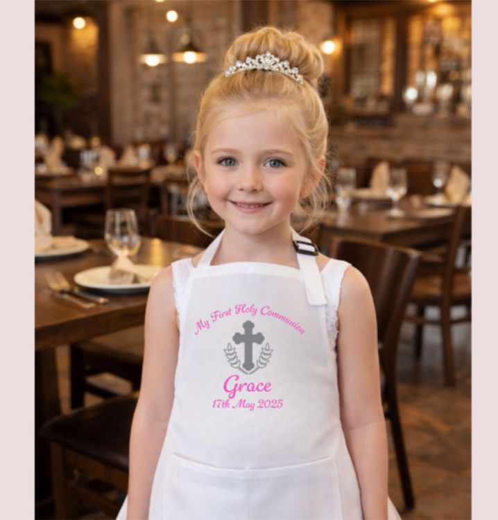 Girls Communion Apron