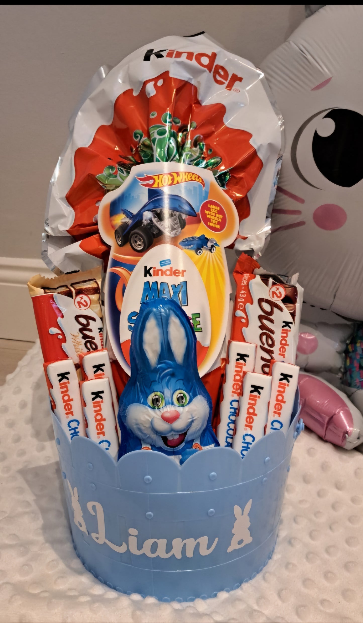 Personalised Kinder Easter Hamper