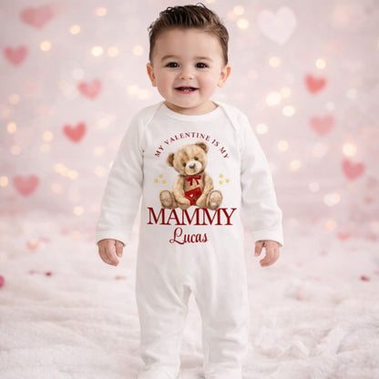 Personalised Valentine's Babygrow - Teddy Bear Valentine 💕