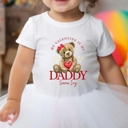 Personalised Valentine's Babygrow - Teddy Bear Valentine 💕