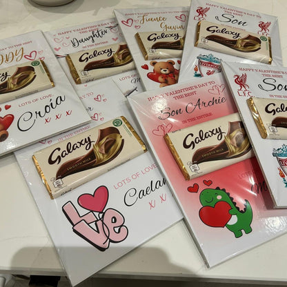 Father & Son A4 Galaxy Bar Valentine’s Card