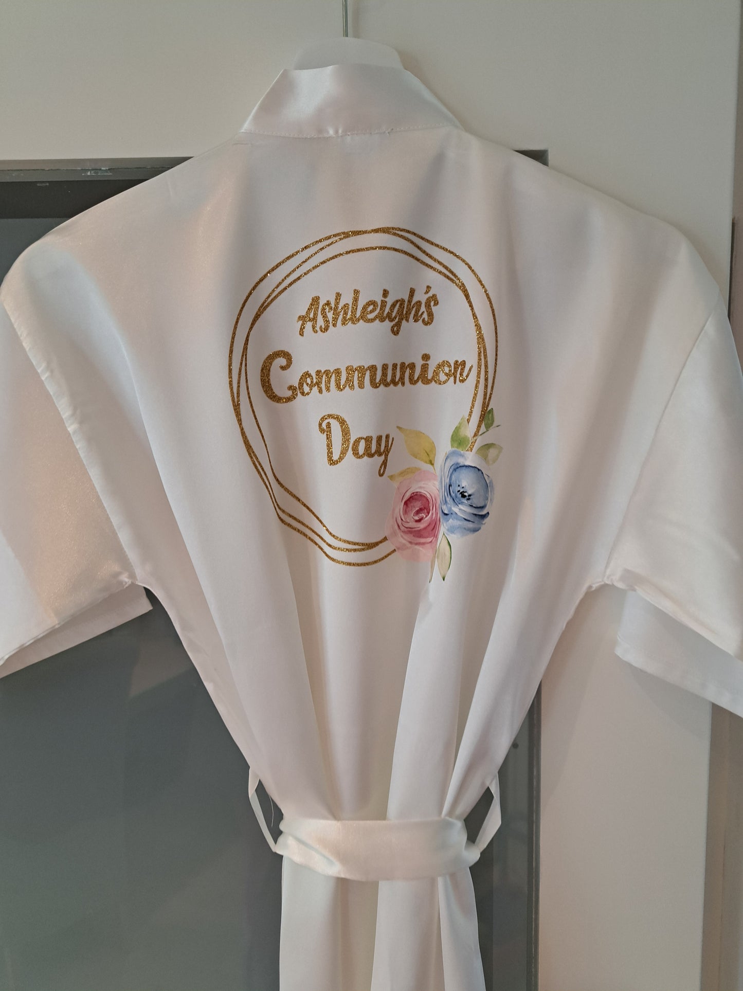 Girls Satin Robe - Communion/Confirmation