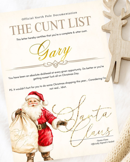 Funny Adult-Only Letters from Santa