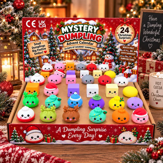 🎄🥟 Mystery Dumpling Advent Calendar – 24 Christmas Surprises! 🥟🎄