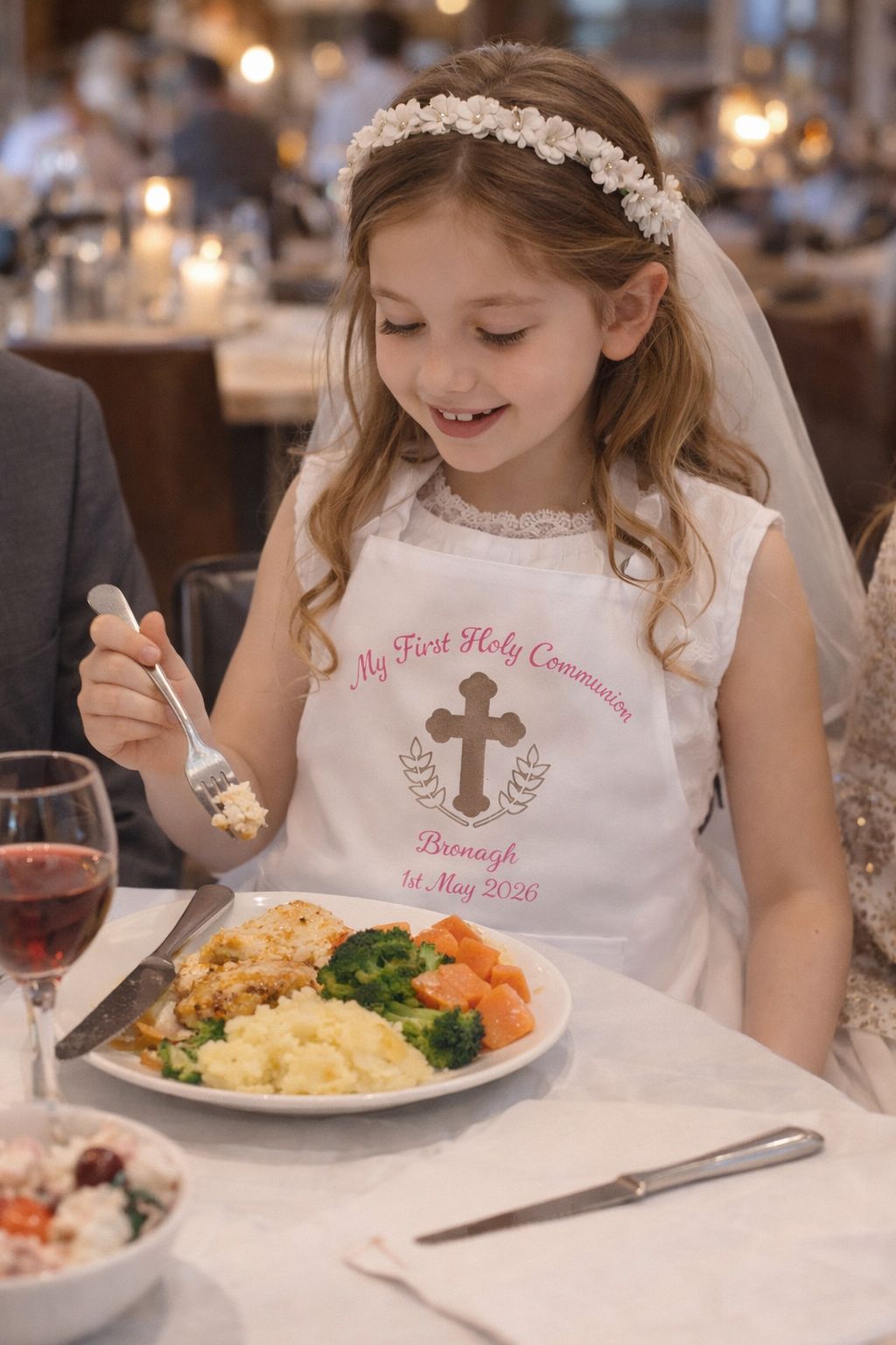 Girls Communion Apron
