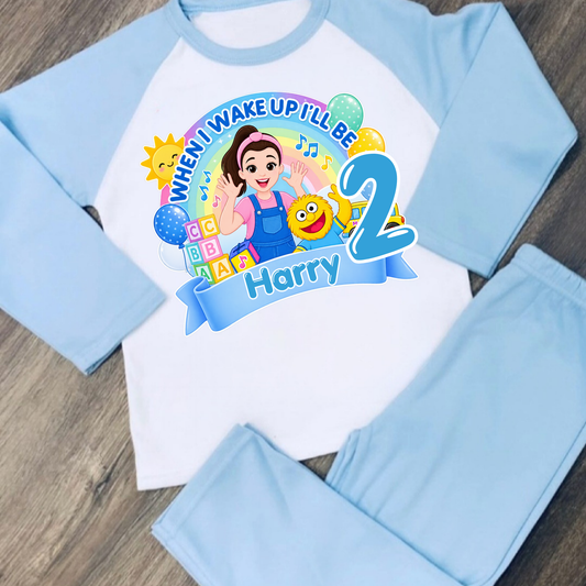 Ms. Rachel - When I Wake Up Personalised Birthday Pyjamas