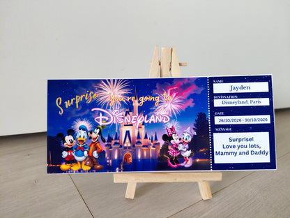 Personalised Surprise Disney Holiday Ticket- Disney Holiday Reveal