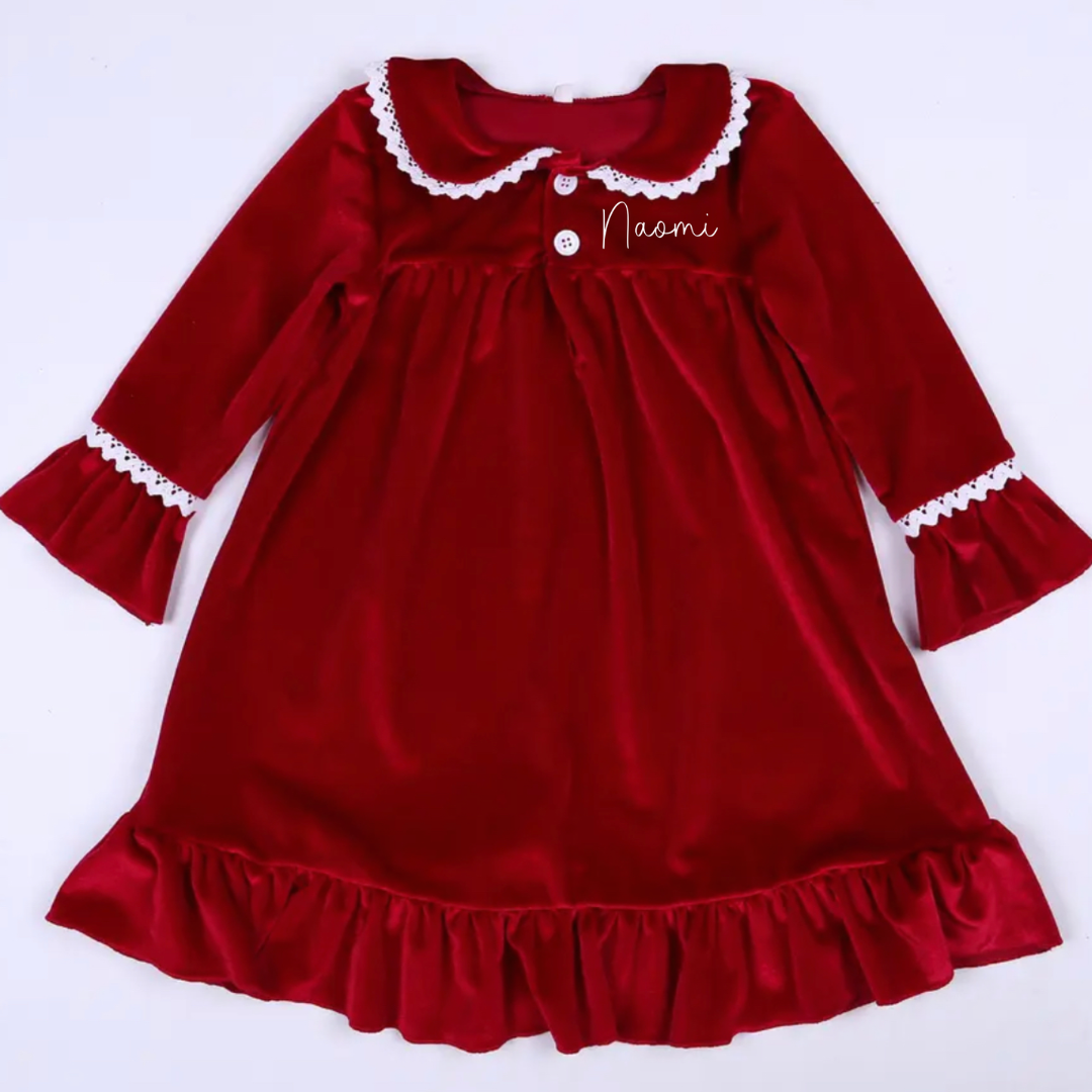 Red Velvet Personalised Christmas Pyjamas - PRE- ORDER ONLY