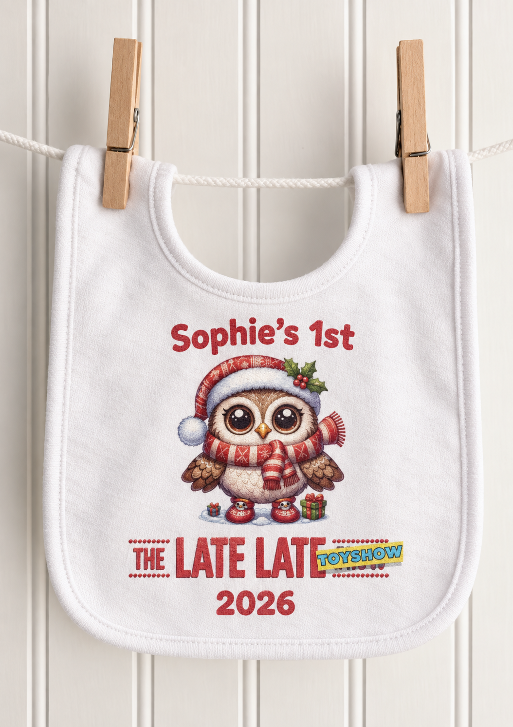 Personalised My First Late Late Toy Show Baby Bib