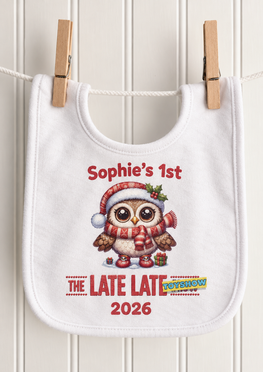 Personalised My First Late Late Toy Show Baby Bib