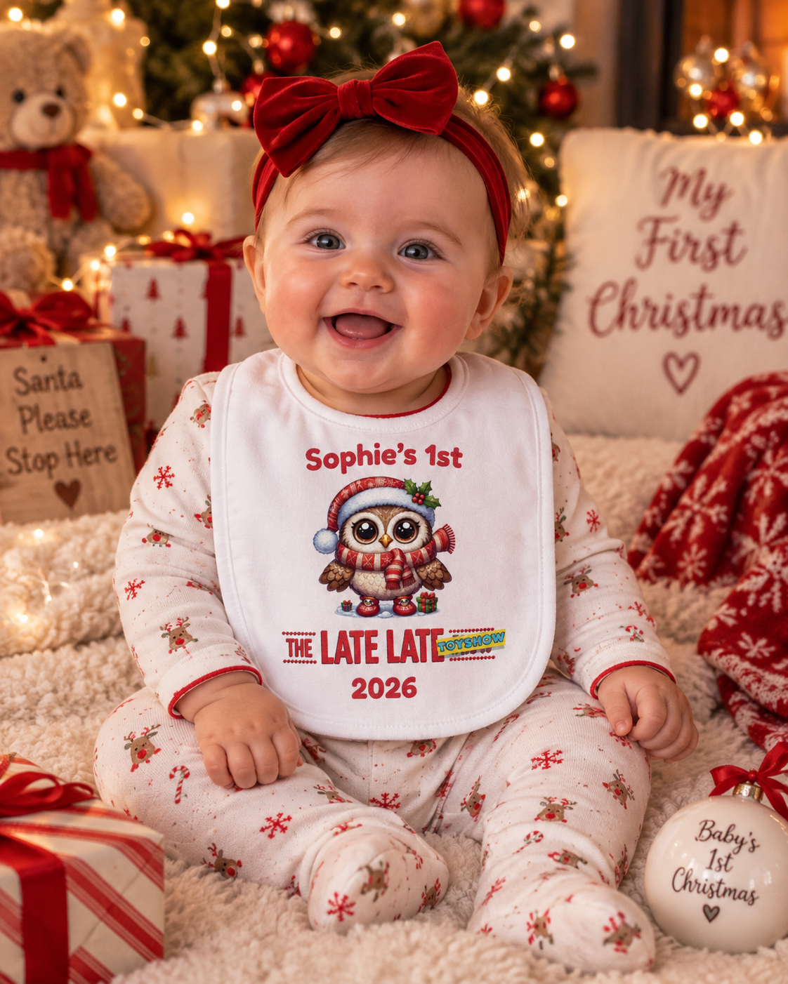 Personalised My First Late Late Toy Show Baby Bib