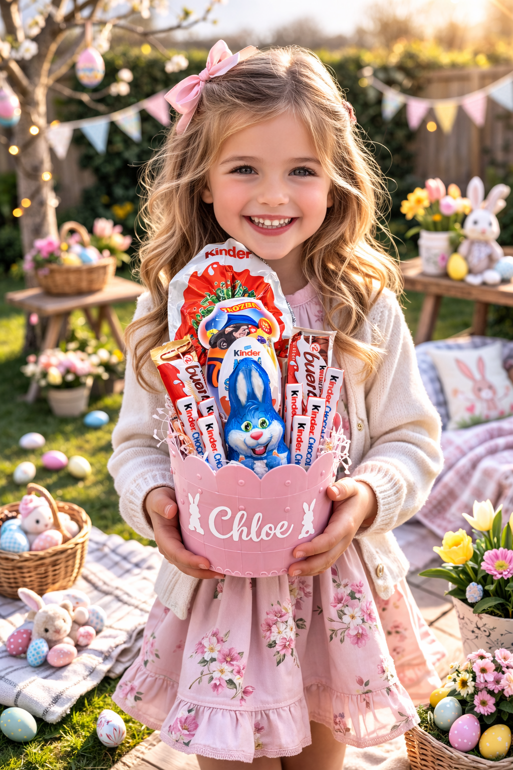 Personalised Kinder Easter Hamper