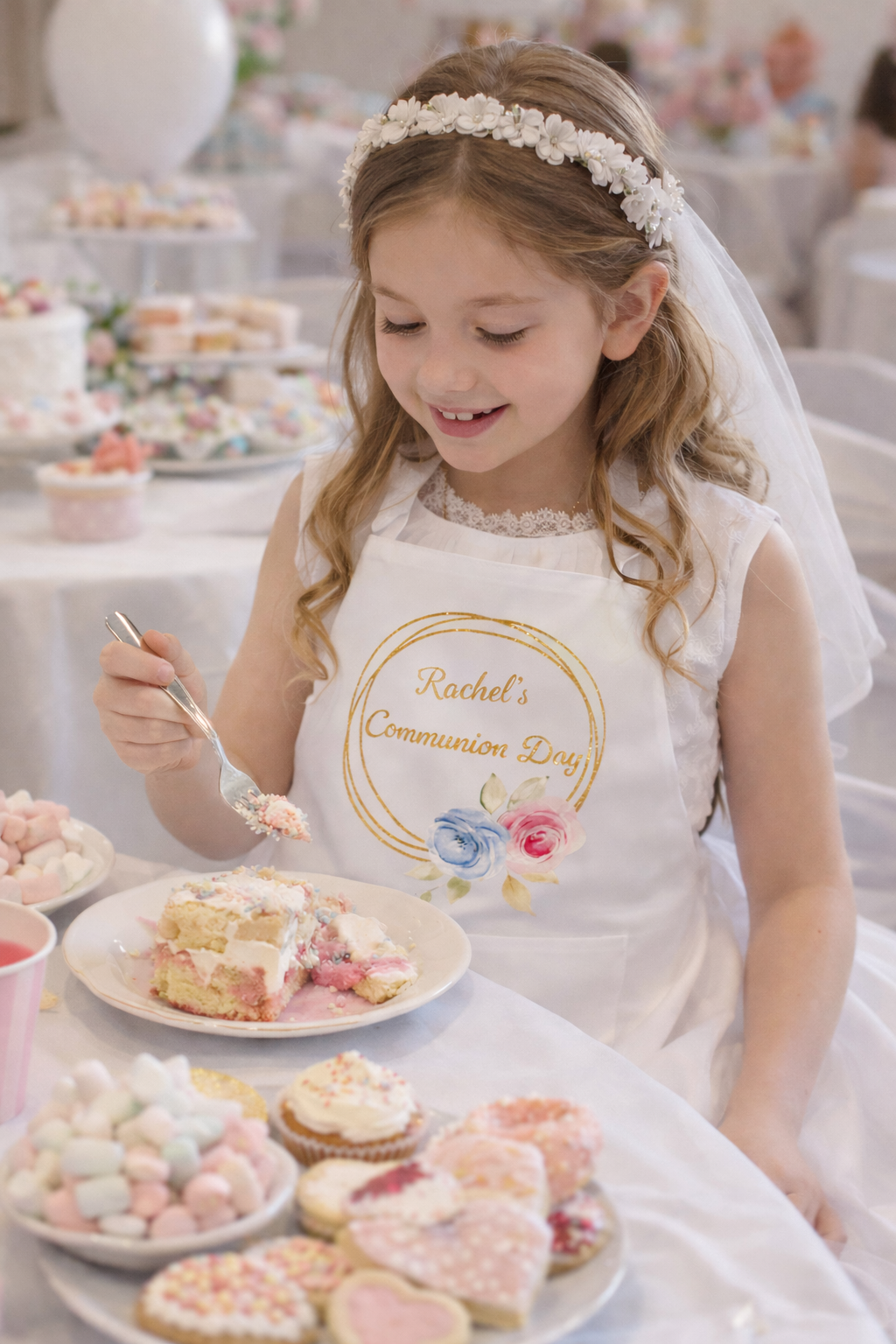 Girls Communion Apron