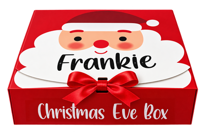 Personalised Santa Christmas Eve Box – Red Fold-Flat Gift Box