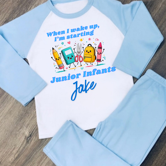 Personalised First Day of School PJs