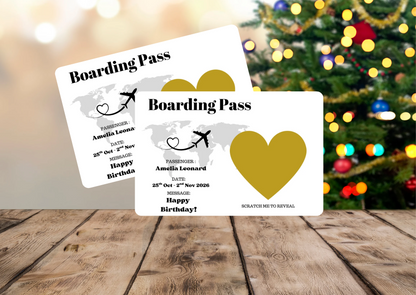 Scratch to Reveal Boarding Pass – Surprise Trip Gift